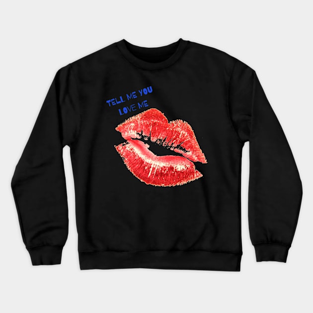 Big Fat Kiss Crewneck Sweatshirt by whantz1165